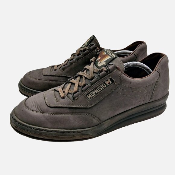 Mephisto Rainbow Shoes Mens Size 11 Brown Nubuck Leather Soft-Air Walking - Picture 1 of 9